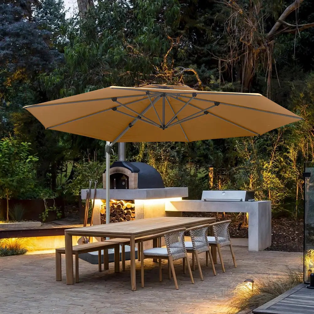 domi patio umbrella #color_Beige