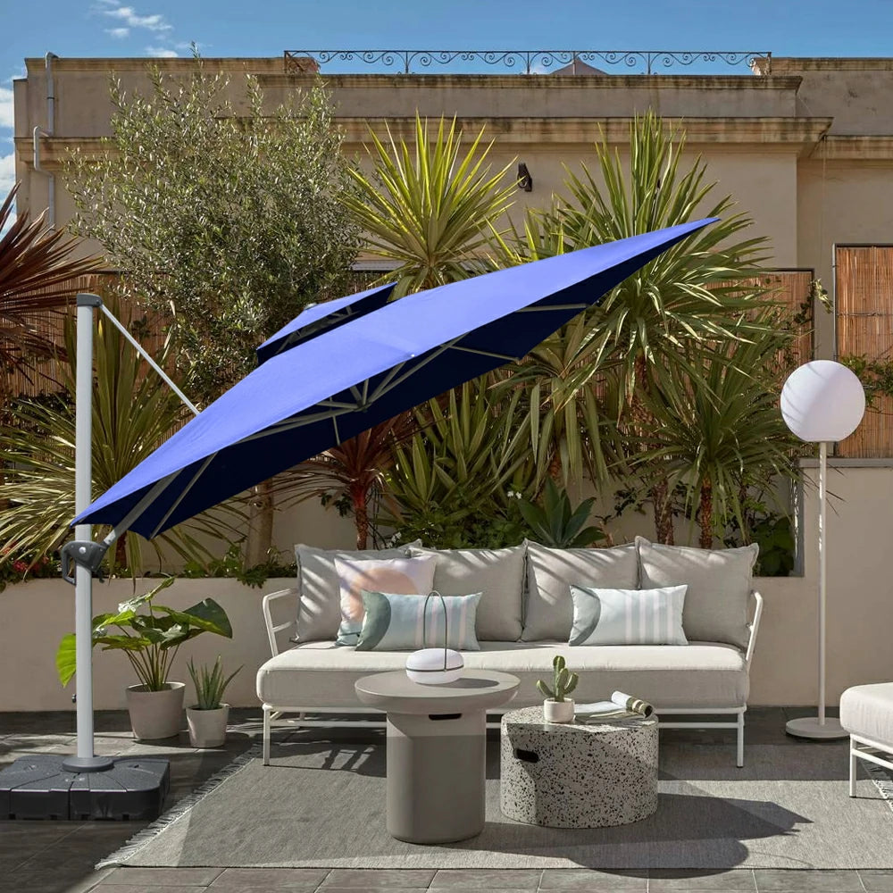 domi patio umbrella square#color_Navy Blue