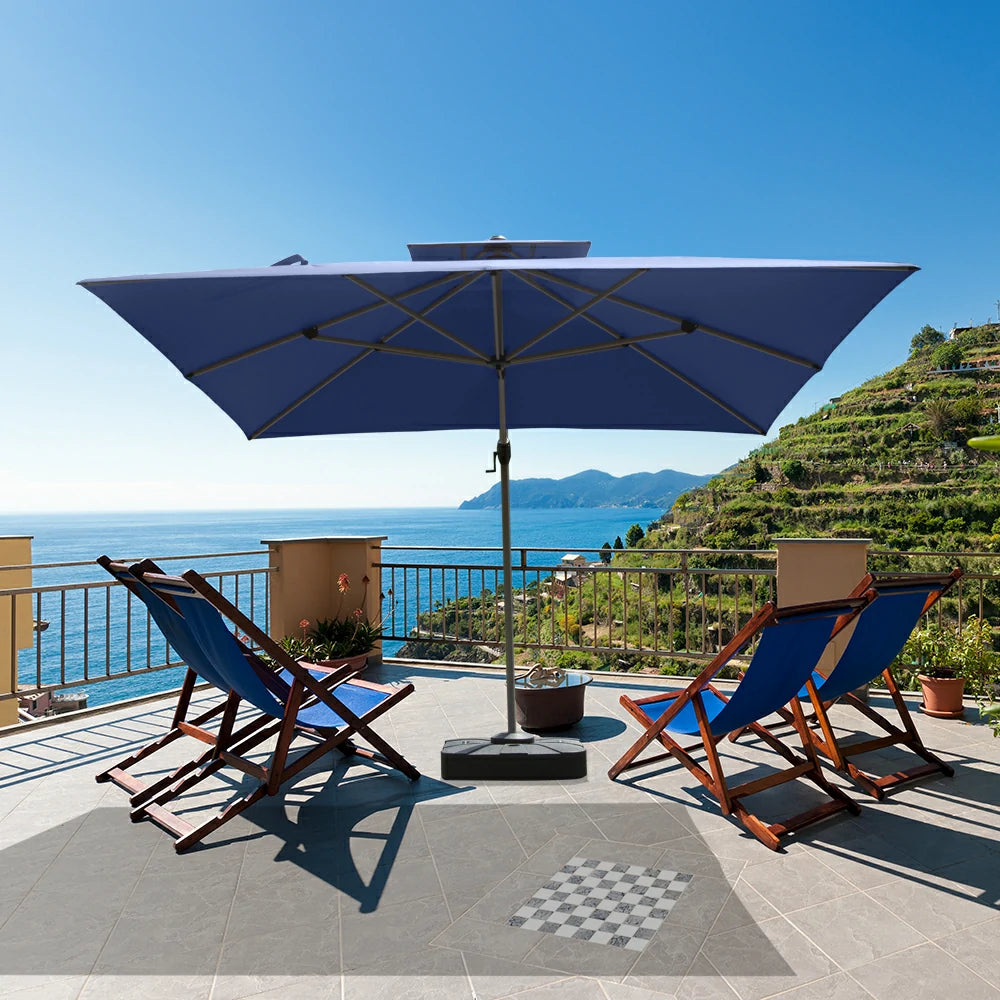 Domi Cantilever Patio Umbrella #Color_Navy Blue