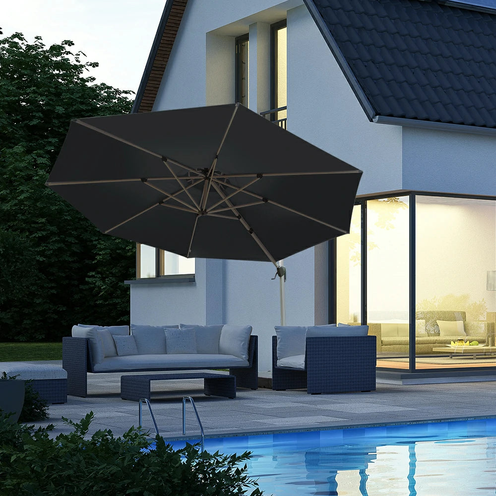 domi patio umbrella #color_Dark Gray