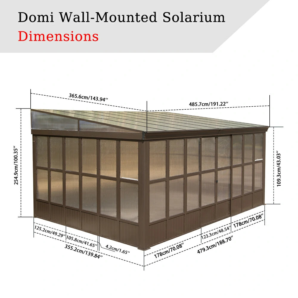 domi wall mounted sunroom#size_12'x16'