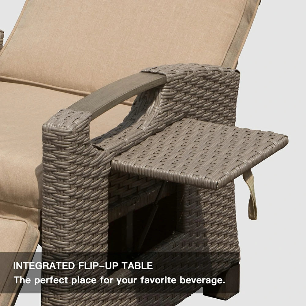 Domi Rattan Lounge Chair#color_Beige